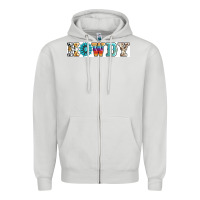 Dove Grey howdy Zipper Hoodie - AdoDesignShop