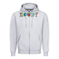 Heather Grey howdy Zipper Hoodie - AdoDesignShop