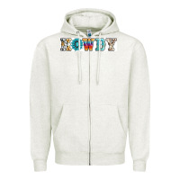 Oatmeal Heather howdy Zipper Hoodie - AdoDesignShop