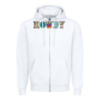 White howdy Zipper Hoodie - AdoDesignShop