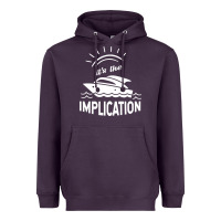 Plum the implication its always sunny in philadelphia Heavyweight Hoodie - linhVisuals