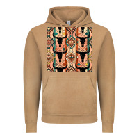 Vintage Camel native american aztec seamless pattern 4 Vintage Hoodie - BundleAndBundleShop