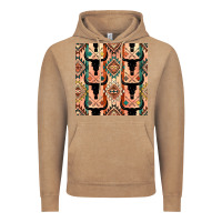 Native American Aztec Seamless Pattern 4 Vintage Hoodie | Teevron