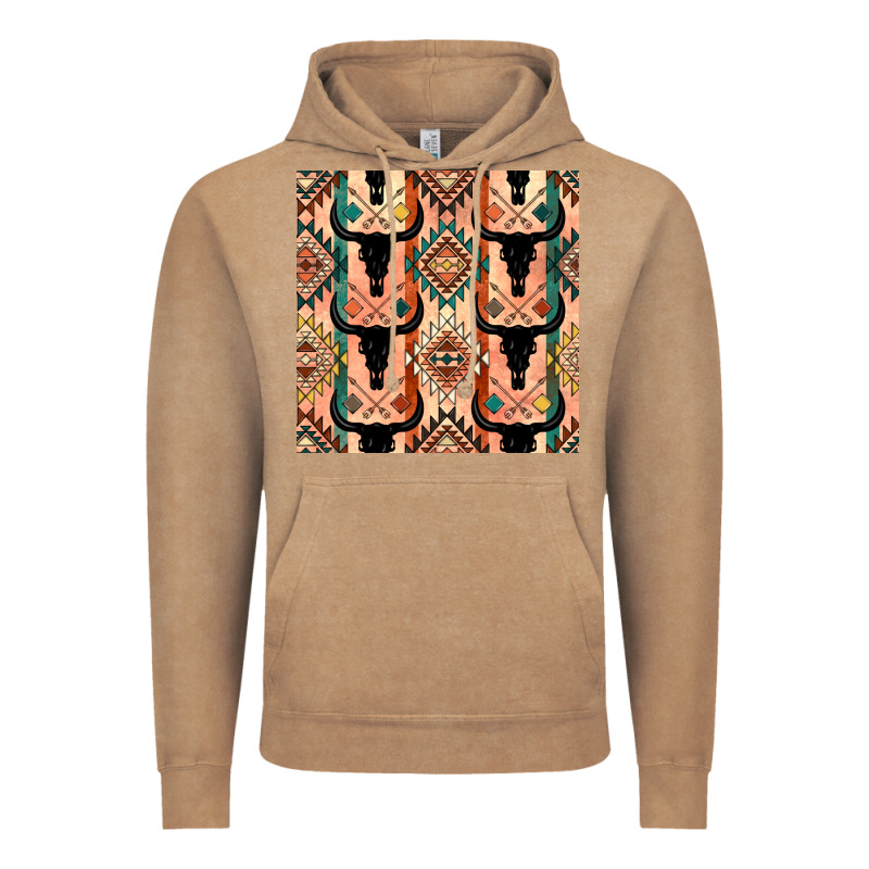 Native American Aztec Seamless Pattern 4 Vintage Hoodie by BundleAndBundleShop | Teevron