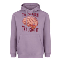 Lavender Brain Heavyweight Hoodie - linhVisuals