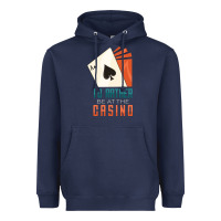 Navy Casino Heavyweight Hoodie - linhVisuals
