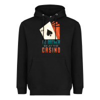 Black Casino Heavyweight Hoodie - linhVisuals
