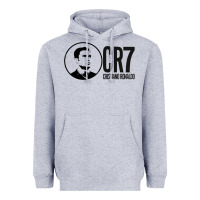 Heather Grey cristian #ronaldo Heavyweight Hoodie - linhVisuals