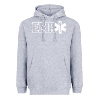 Heather Grey emr ambulance ems emt emergency medical responder t shirt Heavyweight Hoodie - linhVisuals