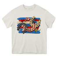 4th Of July Horseshoe Heavy Core Tee | Teevron