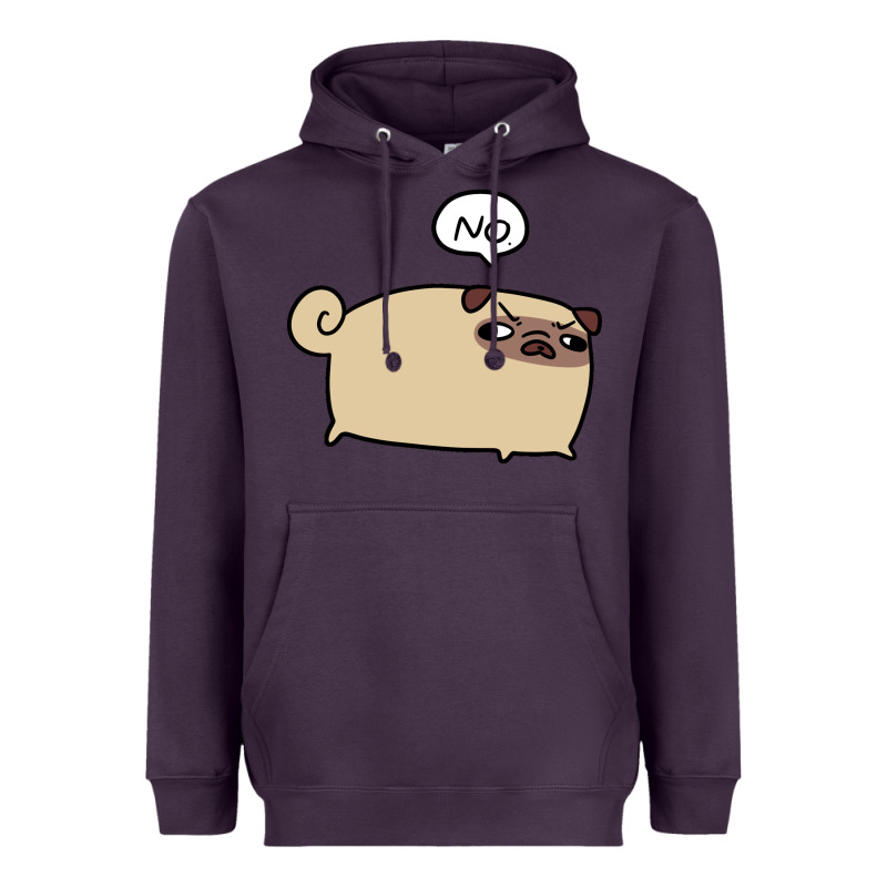 No Pug Heavyweight Hoodie by linhVisuals | Teevron