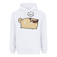 White no pug Heavyweight Hoodie - linhVisuals
