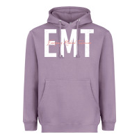 Lavender emt emergency medical technician ems first responder medic sweatshirt Heavyweight Hoodie - linhVisuals