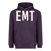Plum emt emergency medical technician ems first responder medic sweatshirt Heavyweight Hoodie - linhVisuals