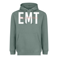 Sage emt emergency medical technician ems first responder medic sweatshirt Heavyweight Hoodie - linhVisuals