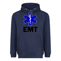 Navy emt ems paramedic star of life caduceus t shirt Heavyweight Hoodie - linhVisuals