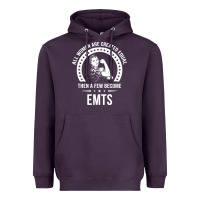 Plum emt shirts for women  emt pullover hoodie Heavyweight Hoodie - linhVisuals