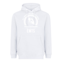 White emt shirts for women  emt pullover hoodie Heavyweight Hoodie - linhVisuals
