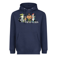 Navy ball fondlers Heavyweight Hoodie - linhVisuals