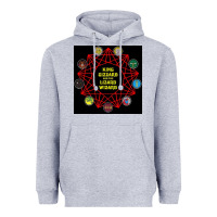 Heather Grey king gizzard & the lizard wizard Heavyweight Hoodie - linhVisuals