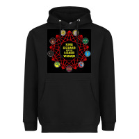 Black king gizzard & the lizard wizard Heavyweight Hoodie - linhVisuals