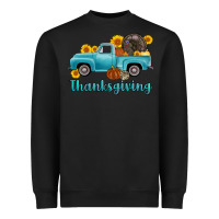 Black thanksgiving truck turkey Heavyweight Sweatshirt - AdoDesignShop