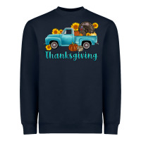 Navy thanksgiving truck turkey Heavyweight Sweatshirt - AdoDesignShop