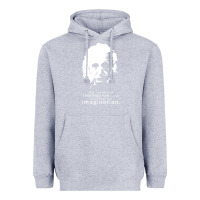 Heather Grey albert einstein quote1 Heavyweight Hoodie - linhVisuals