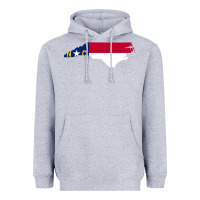 Flag North Carolina Tshirt Heavyweight Hoodie | Teevron