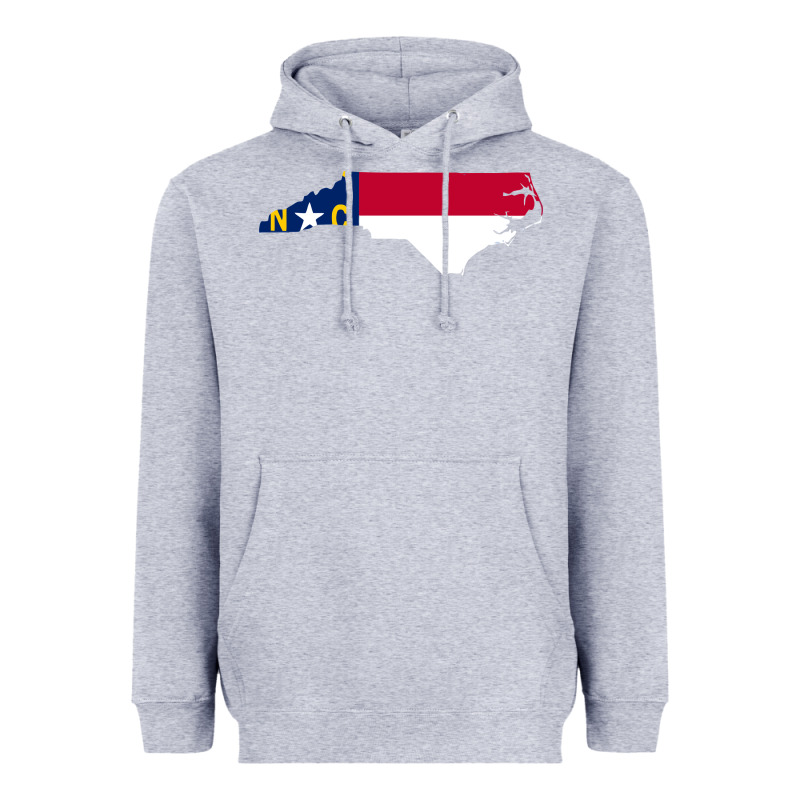 Flag North Carolina Tshirt Heavyweight Hoodie by linhVisuals | Teevron