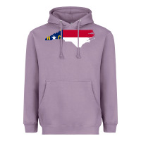 Lavender flag north carolina tshirt Heavyweight Hoodie - linhVisuals