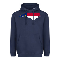 Navy flag north carolina tshirt Heavyweight Hoodie - linhVisuals