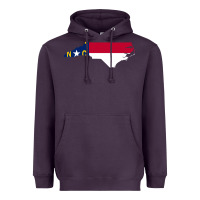 Plum flag north carolina tshirt Heavyweight Hoodie - linhVisuals