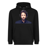 Black JOSH GROBAN Heavyweight Hoodie - linhVisuals