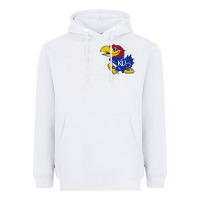 White rock chalk jayhawk ku tshirt Heavyweight Hoodie - linhVisuals
