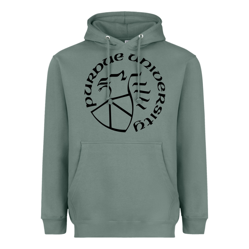 Purdue University Seal Apparel Heavyweight Hoodie by linhVisuals | Teevron