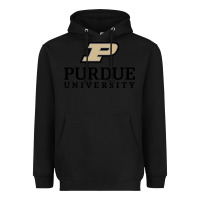 Black Purdue University, Apparel Heavyweight Hoodie - linhVisuals