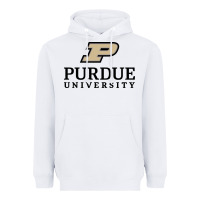 White Purdue University, Apparel Heavyweight Hoodie - linhVisuals