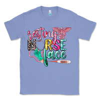 Colony Blue resting nurse face Classic Tee - CowGirlArtShop