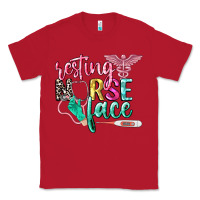 Red resting nurse face Classic Tee - CowGirlArtShop