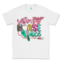 White resting nurse face Classic Tee - CowGirlArtShop