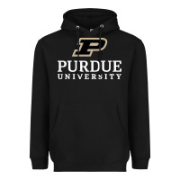 Black Purdue University, Apparel Heavyweight Hoodie - linhVisuals