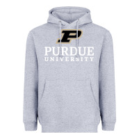 Heather Grey Purdue University, Apparel Heavyweight Hoodie - linhVisuals