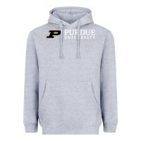 Heather Grey Purdue University, Apparel Heavyweight Hoodie - linhVisuals