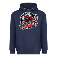 Navy huntsville havoc Heavyweight Hoodie - linhVisuals