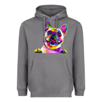 Storm frenchie french bulldog pop art portrait bouledogue t shirt Heavyweight Hoodie - linhVisuals