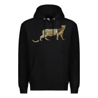 Black Jaguarundi Premium Hoodie - LillyAllenDesigns