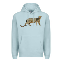 Blue Mist Jaguarundi Premium Hoodie - LillyAllenDesigns