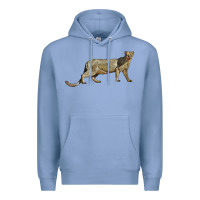 Colony Blue Jaguarundi Premium Hoodie - LillyAllenDesigns