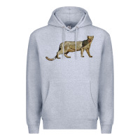 Heather Grey Jaguarundi Premium Hoodie - LillyAllenDesigns